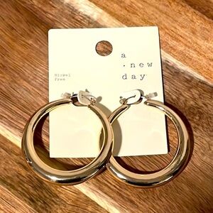 A new day hoop earrings fashion jewelry nickel free New size medium